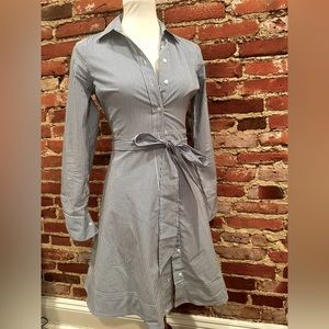 Banana Republic- blue and white tie dress. Size 2.